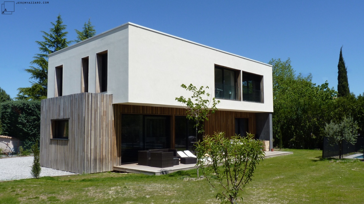 Conception dune maison contemporaine   travers champs 