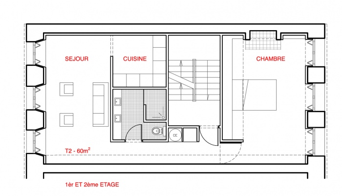 Rehabilitation rue Lesueur : LES-R+1.gif