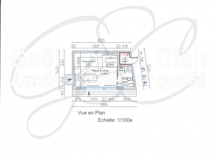 Construction d'une dpendance et d'une piscine avec paysaisme et extension de la villa