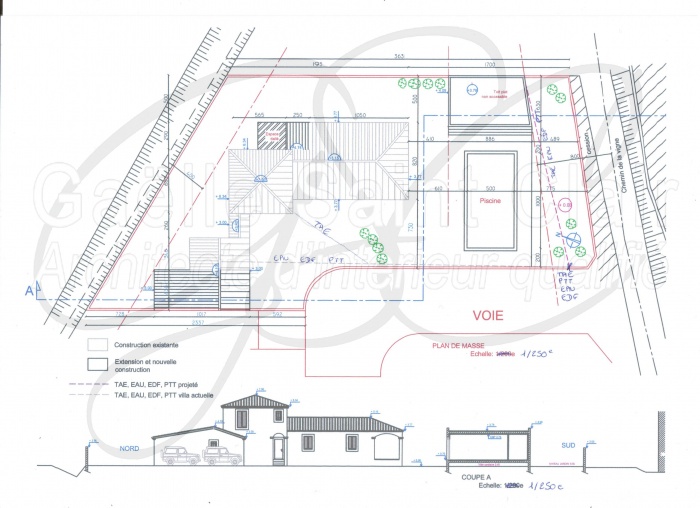 Construction d'une dpendance et d'une piscine avec paysaisme et extension de la villa : image_projet_mini_28896
