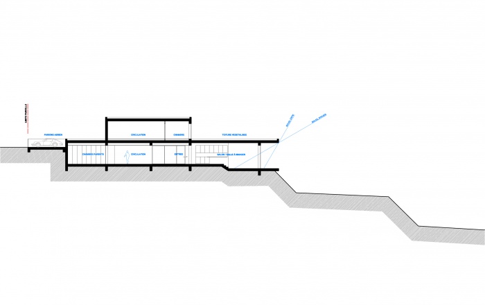 Maison LEX : Coupe longitudinale