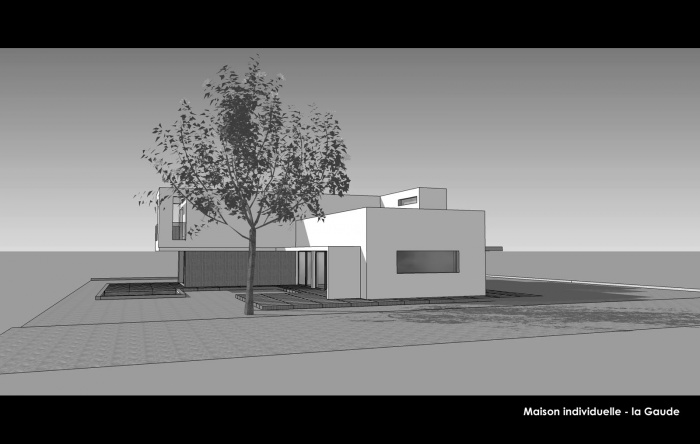 Villa prive contemporaine - la Gaude : Hierro Project - Christophe Hierro architecte dplg Nice - Maison individuelle la Gaude 2