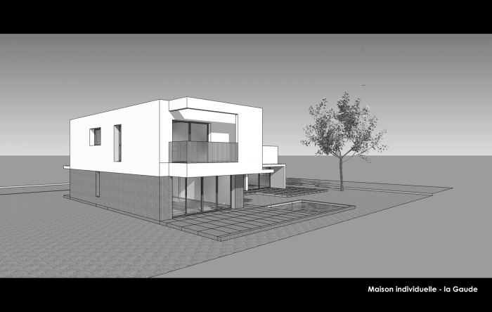 Villa prive contemporaine - la Gaude : Hierro Project - Christophe Hierro architecte dplg Nice - Maison individuelle la Gaude 4