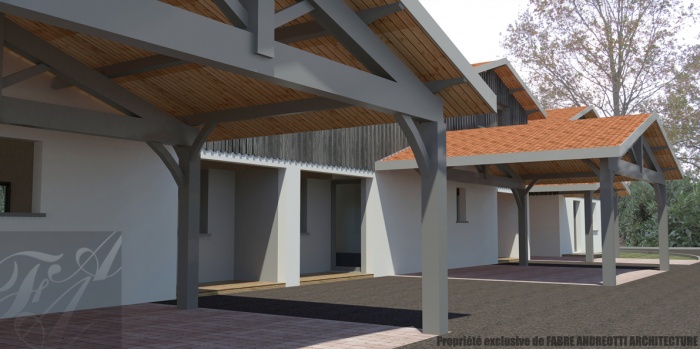 5 maisons individuelles groupées