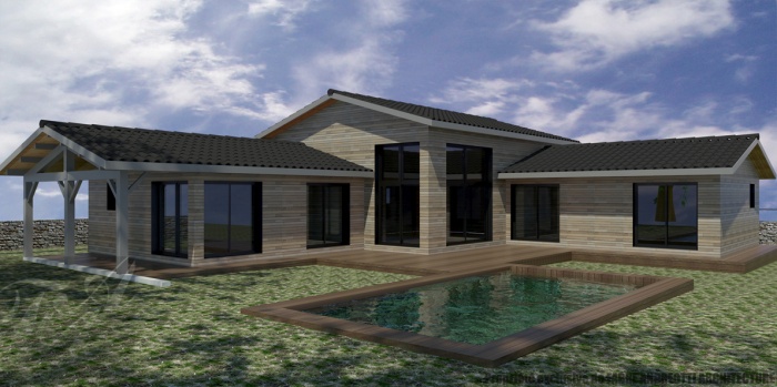 Maison à ossature bois