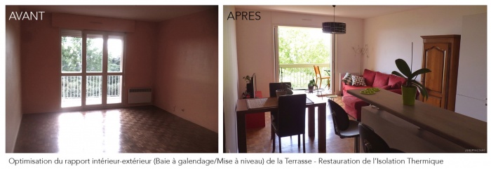 Recomposition d'un appartement annes 70