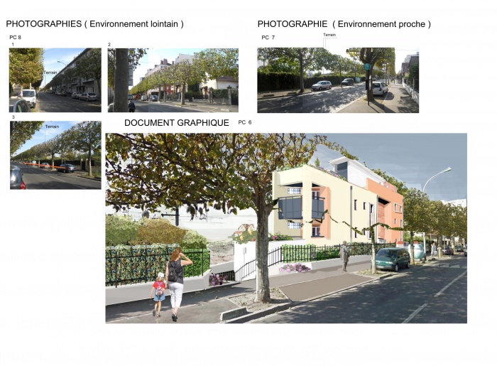 Projet de 4 logements  Noisy le sec : vue du terrain